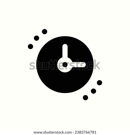 time management black icon, isolated icon in light background, perfect for website, blog, logo, graphic design, social media, UI, mobile app