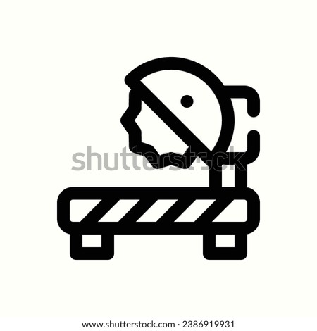 circular saw icon, isolated icon in light background, perfect for website, blog, logo, graphic design, social media, UI, mobile app