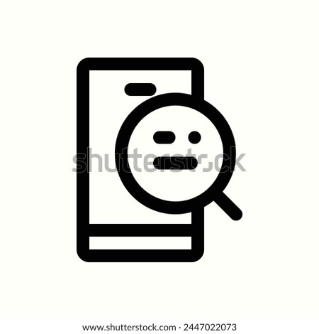 database, search phone data icon, isolated icon in light background, perfect for website, blog, logo, graphic design, social media, UI, mobile app