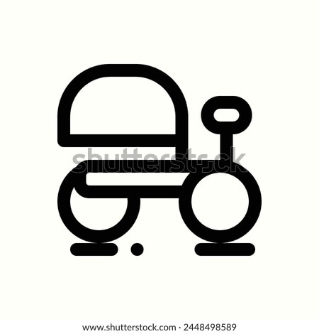 rickshaw icon, isolated icon in light background, perfect for website, blog, logo, graphic design, social media, UI, mobile app