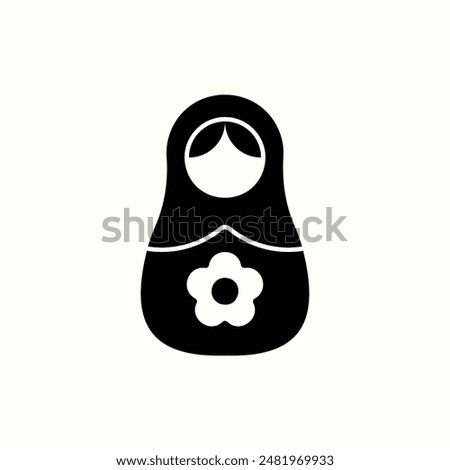 Similar – Image, Stock Photo matryoshka doll on the blue background