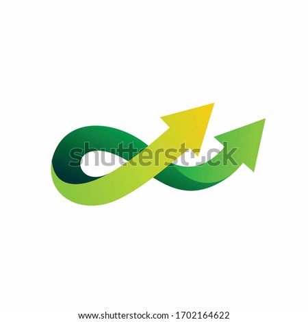 daouble arrow logo, infinity vector logo