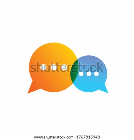 Conversation Icon Template, bubble chat icon