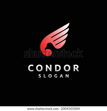 red condor logo, red bird logo