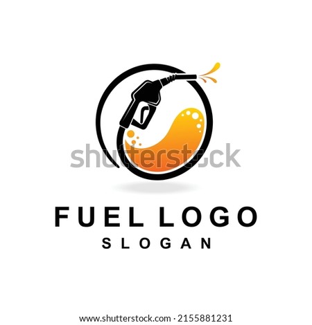 gas station icon with fuel concept