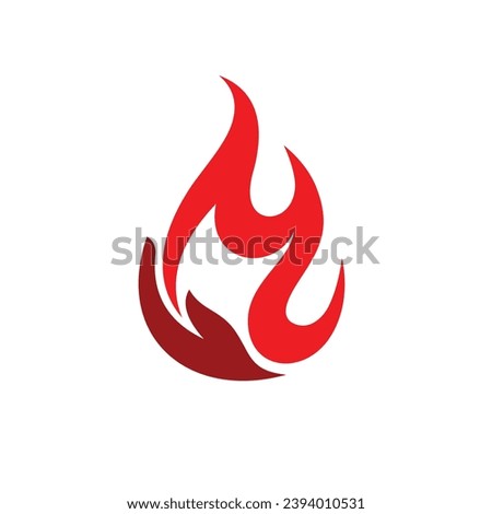 fire embers logo with hand concept