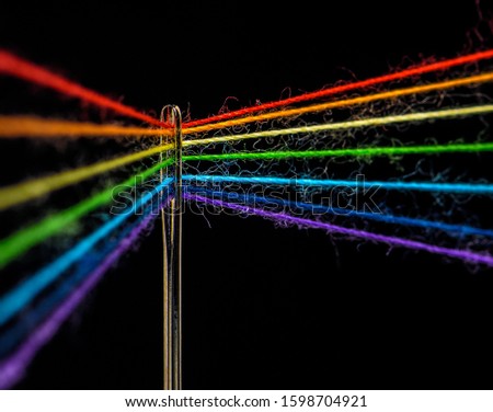 Similar – Image, Stock Photo eye of a needle Sky sunny