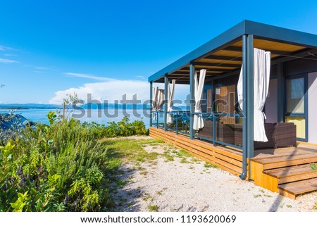 Similar – Image, Stock Photo Bungalows Camping site