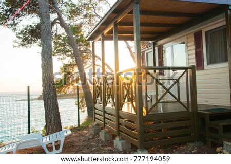 Similar – Image, Stock Photo Bungalows Camping site