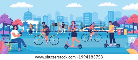 Similar – Image, Stock Photo The modern cyclist parks his bike like this