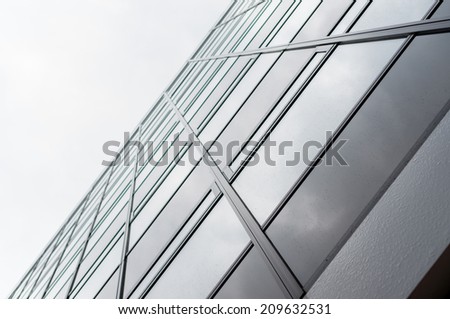 Patterns of office building windows in Sapporo, Japan.