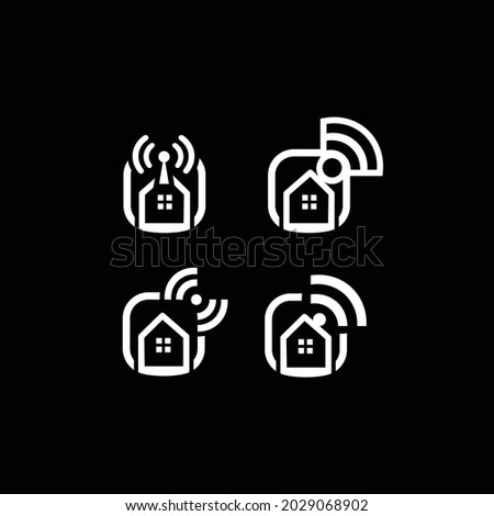 Wifi or transmitter symbol for electronic product app icon