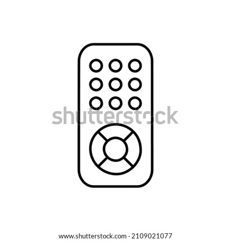 Remote Icon  in black line style icon, style isolated on white background