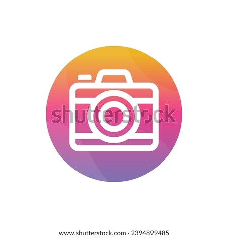 Photography logo. Camera logo vector design on a white background. 