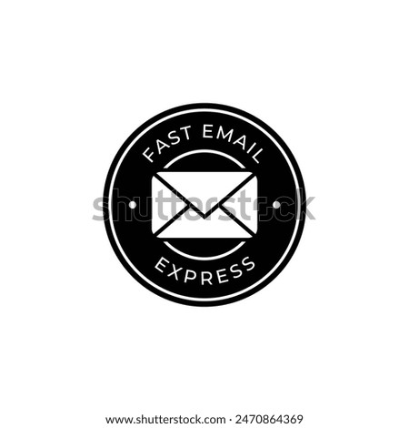 Email Mail Envelope Express Delivery Quick Vector Logo Design