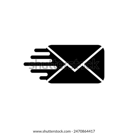 Email Mail Envelope Express Delivery Quick Vector Logo Design