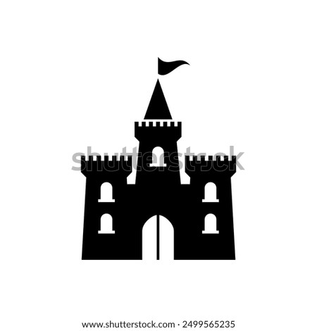 Creative Castle icon Design Template