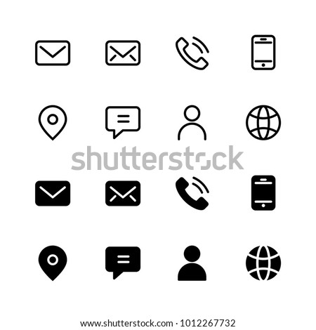 Contact Icon set