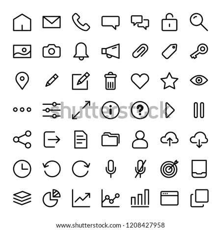 Universal icons for mobile app