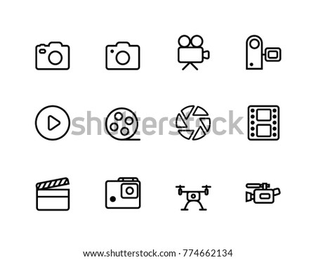 Camera and Film Icons