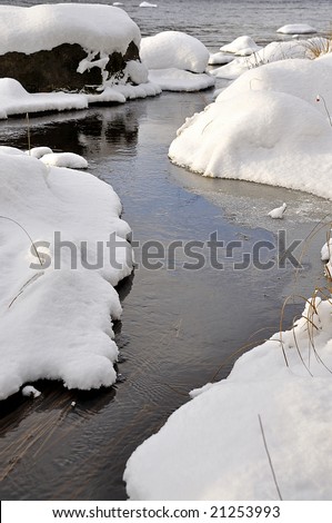 Snow and water