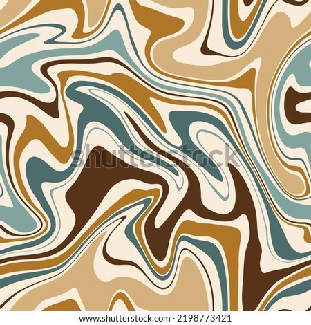 
Abstract weaves seamless vector pattern. 60’s, 70’s style hippie background with waves, psychedelic groovy texture. Perfect for textile, wallpaper or print design.
