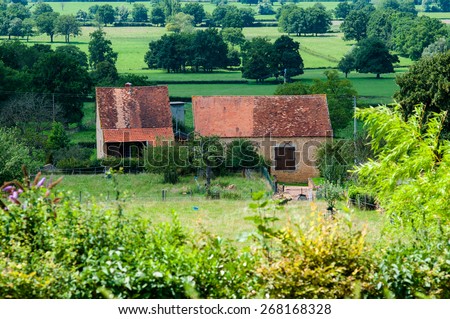 The house in the south of France in summer day. France