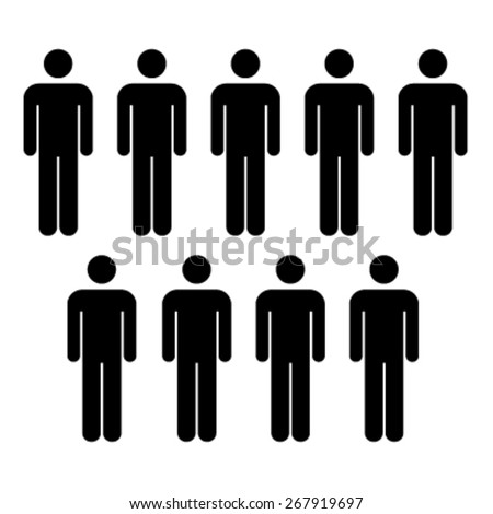 People Icon - Population, Team, Group, Crowd, Society, Community Etc ...