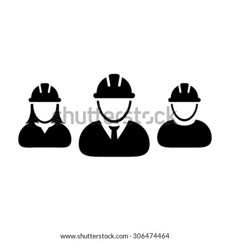 Construction Workers Icon - Vector