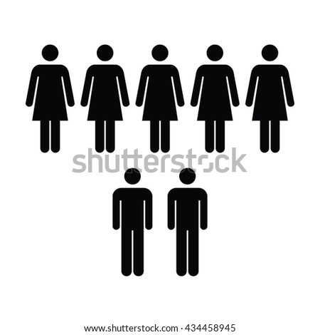 People Icon - Men & Women Vector - 434458945 : Shutterstock