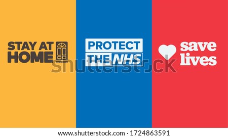 Thank you NHS rainbow love heart vector Coronavirus 2020 pandemic UK 