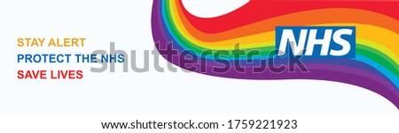 Stay alert, NHS Rainbow vector