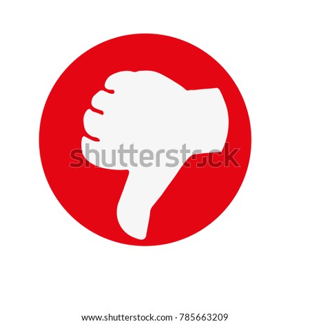 dislike icons set. Modern graphic elements for web banners, web sites, printed materials, infographics. Vector round thin line icons isolated on white background.