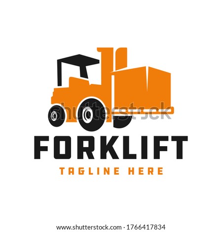 Forklift vector logo design your company