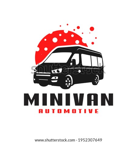 minivan transport car logo design