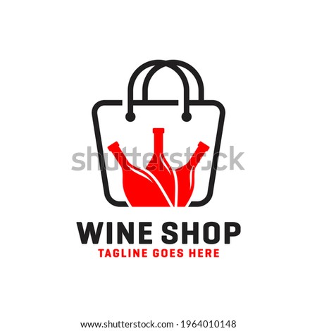 wine or liquor store logo design