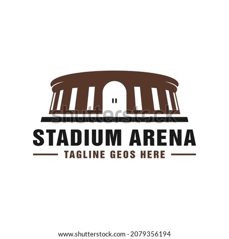 stadium arena building inspiration illustration logo design