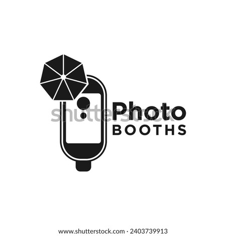 photo booth illustration logo design