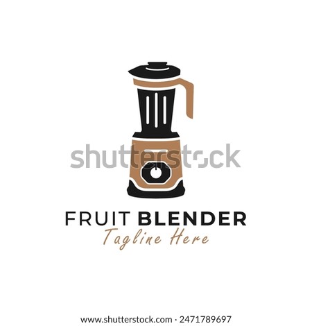 fresh fruit blender logo design