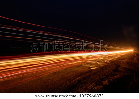 Similar – Image, Stock Photo highway, long term exposure