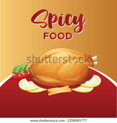 social media Pizza, burger and healthy food business online promotion flyer with abstract background, logo and icon. Sale cover.