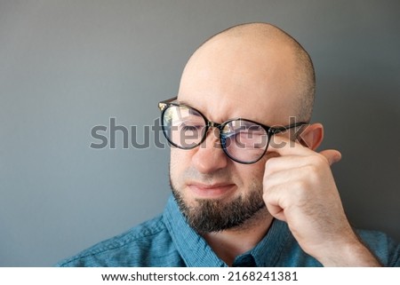 Similar – Image, Stock Photo Young man lifts his bike