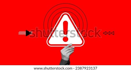 Similar – Image, Stock Photo Red alert Safety