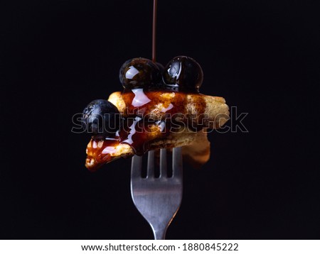 Similar – Image, Stock Photo Blueberries with fork Food