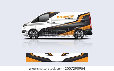 Van wrap design. Wrap, sticker and decal design for company. Vector format - eps 10 Vector