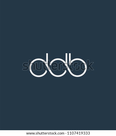 Letters DDB Joint logo icon vector element.