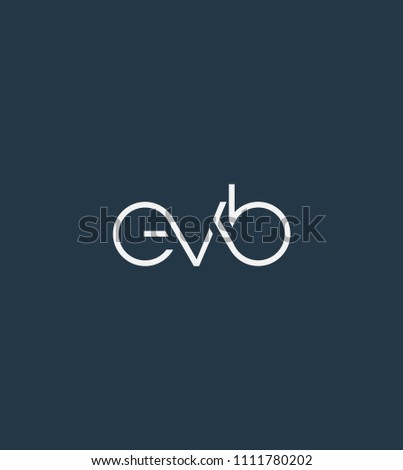 Letters EVB Joint logo icon vector element.