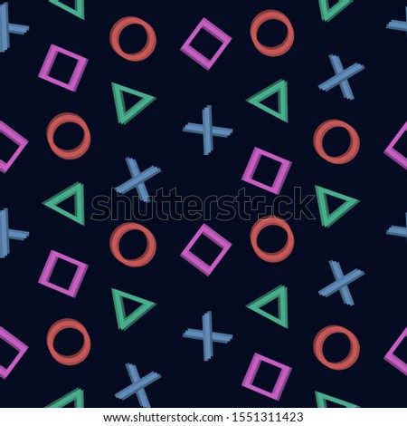 pattern cross triangle square circle design game play station 4 symbols icons playstation 5