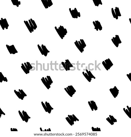 Small dash seamless pattern. Abstract background, black and white texture with a modern, minimalist design. Great for digital projects, scrapbooking, prints, fabric and packaging. Vector illustration