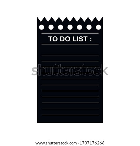 To do list concept. Sheet with the plan and goals. Strategic Plan of paper with ragged edge